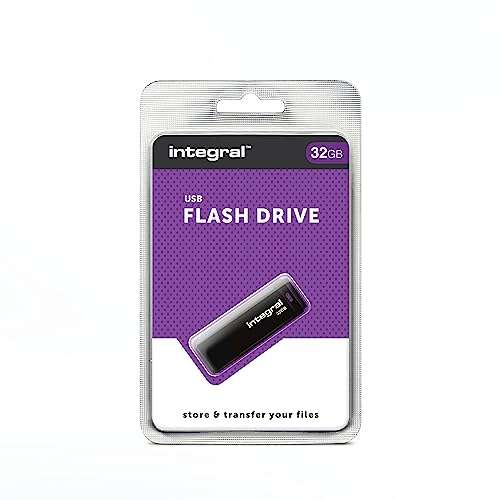 Integral 32GB Black USB 2.0 Memory Flash Drive