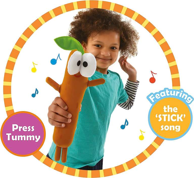 Hey Duggee Singing Sticky Stick Stick Soft Toy - Usually dispatched within 1 to 2 months