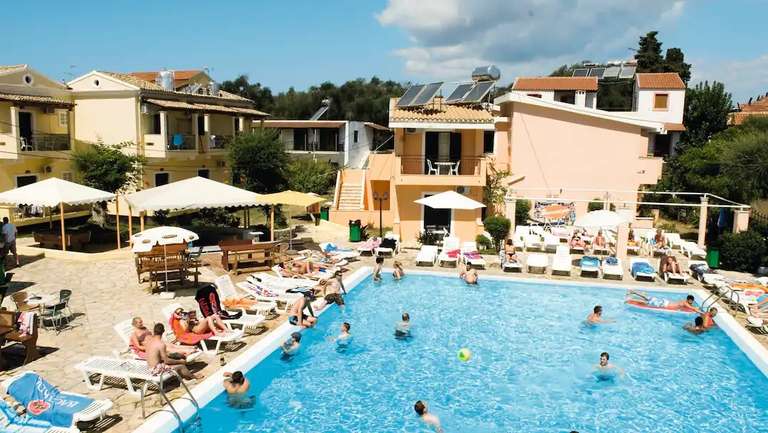 Odysseus Hotel, Kavos Corfu - 7 nights 2 Adults (£252pp) 19th August, Manchester Flights/Luggage/Transfers = £504 @ Holiday Hypermarket