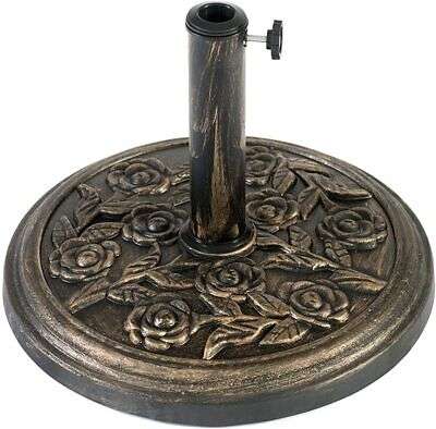 9KG Cast Iron Effect Heavy Duty Resin Round Umbrella Parasol Base sold by The-Shop-Zone (UK mainland)