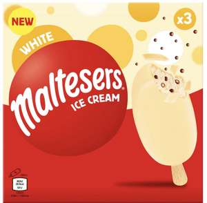 Maltesers White Ice Cream 3 x 90ml - £2 @ Iceland
