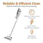 Amazon Basics 2 in 1 Cordless Vacuum Cleaner with DC Motor 150W 0.7L White and Black