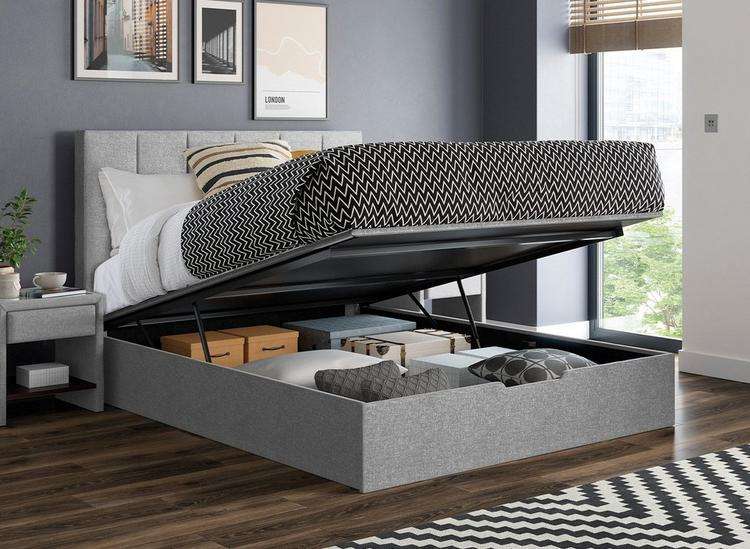 Ealing Upholstered Ottoman Bed Frame - Double