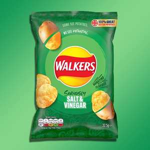 32 x Walkers Seriously Salt & Vinegar Crisps 32.5g (Best Before 26/03/2022) £8 Delivered @ Yankee Bundles