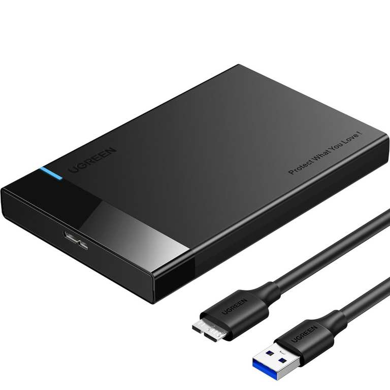 UGREEN 2.5 Inch Hard Drive Enclosure, HDD/SSD Caddy, USB 3.0, SATA 5Gbps. Sold by UGREEN GROUP LIMITED UK / FBA