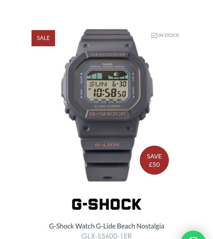 G-Shock Watch G-Lide Beach Nostalgia GLX-S5600 Series 4 Different Colours Available