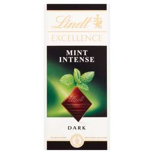 Lindt EXCELLENCE Dark Mint Intense Bar 100g 95p @ Asda Dalgety Bay