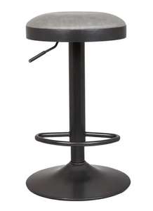 Terni Faux Leather Bar Stool in Grey - £22.50 with free click and collect from Dunelm