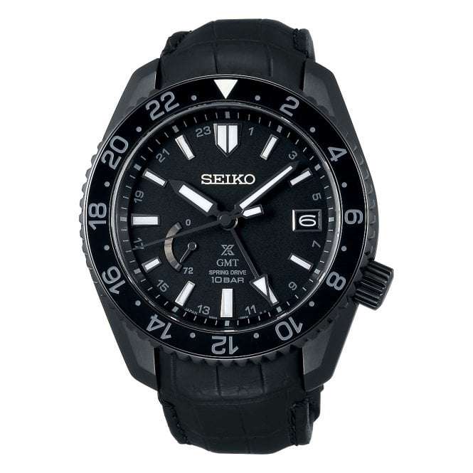 Seiko Prospex Titanium GMT Automatic Spring Drive Divers Watch SNR035J1