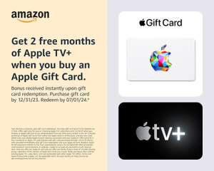 Get 2 free months of Apple TV+ when you buy an Apple Gift Card
