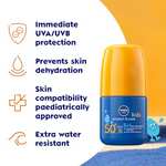 NIVEA Sun Kids Protect & Care SPF 50+ Roll On (50ml), Sunscreen SPF 50 Kids Sun Cream for Delicate Skin - £4.12 - £4.46 with voucher & S&S