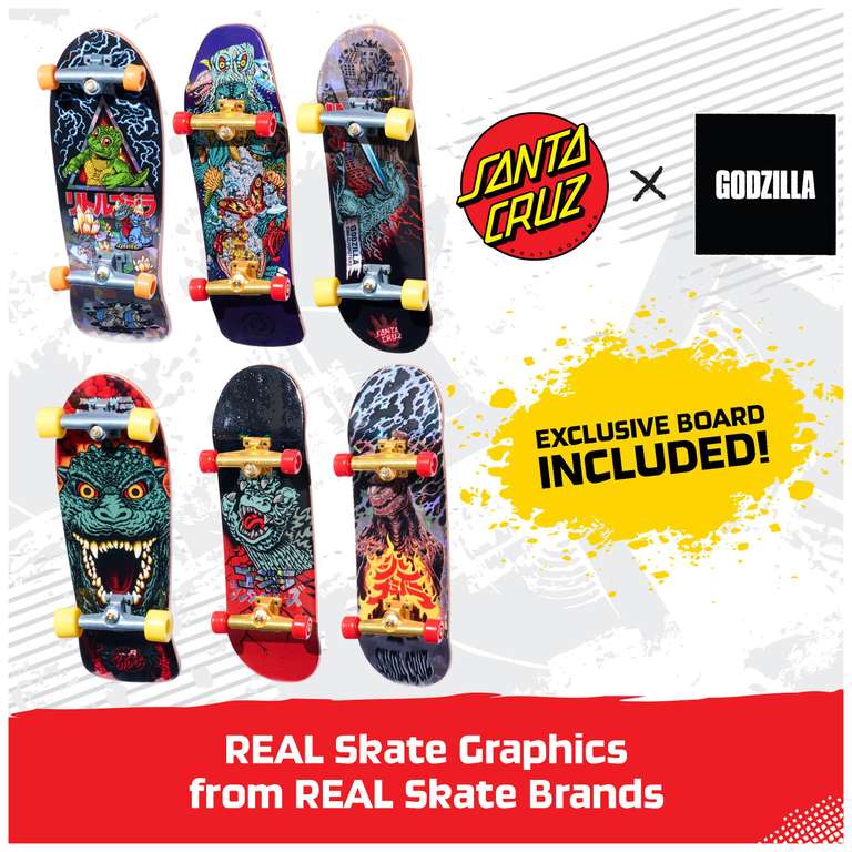 Tech Deck Godzilla Sk8shop Fingerboard Bonus Pack for £11.99 at Amazon ...