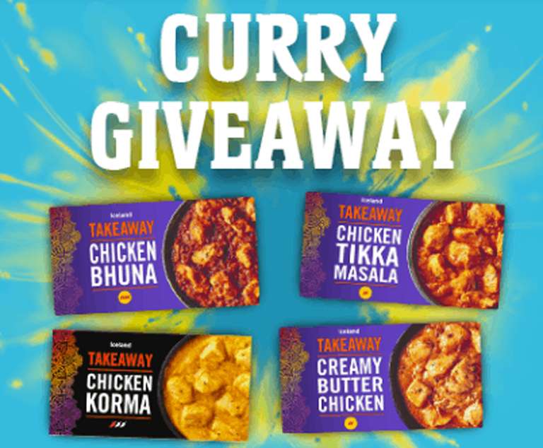 Free Curry with any purchase for Bonus Card members (instore only) via App @ Iceland