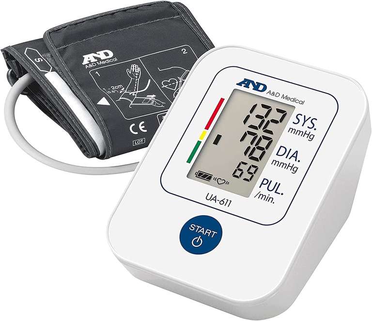 A&D Medical Blood Pressure Monitor BIHS Approved UK Blood Pressure Machine