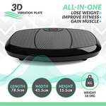 Bluefin Fitness Dual Motor 3D Power Vibration Plate, Oscillation, Vibration + 3D Motion, Lose Fat & Tone Up - £93.99 using Voucher @ Amazon