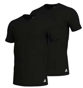 Adidas Active Flex Cotton V Neck T shirt x 2 - Black Using Code