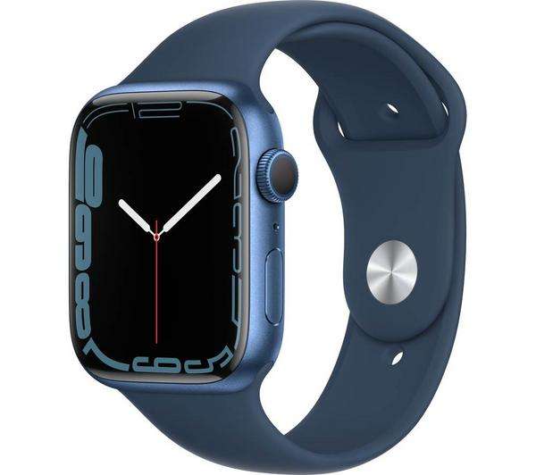 Apple Watch Series 7 GPS with Nike Sports Band, 45mm - Starlight & Midnight Aluminium £309 @ Currys