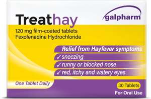 Galpharm Treathay 120mg Hayfever Tablets x30 in Thorne, Doncaster