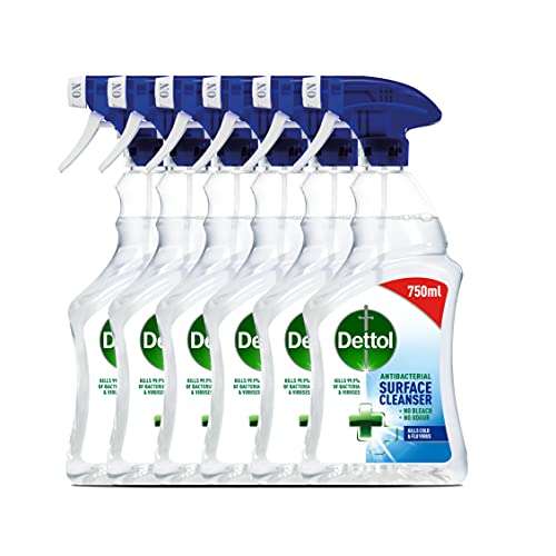 Dettol Antibacterial All Purpose Surface Disinfectant Cleanser 750ml (Pack of 6) Packaging May Vary £7.65 / £6.89 Subscribe & Save @ Amazon