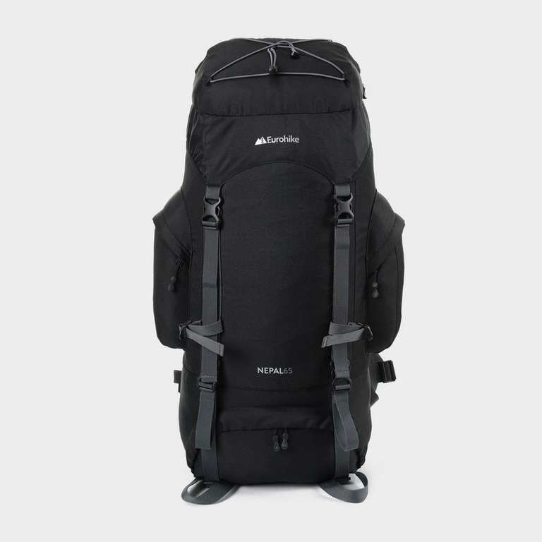 Eurohike Nepal 65 Rucksack (3 Colours) - 65L, Mesh Back Panel, Multiple Pockets - £20 + free click & collect (Member Price) @ Go Outdoors