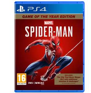 Marvel's Spider-Man Game Of The Year Edition PS4 - £19.99 Free click and collect Selected Stores @ Argos