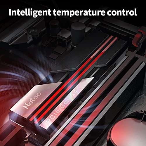 Netac NV7000 1TB M.2 NVMe SSD PCIe Gen4, Speeds up to 7000MB/s (SLC Caching, Aluminum Heatsink) w/voucher - Netac Official Store