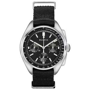Bulova Lunar Pilot Men's Black Fabric Strap Watch - £174 with code @ H Samuel