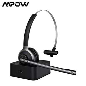 MPOW BH231 M5 Pro Bluetooth 5.0 Wireless Headset With Rechargeable Base - £21.99 With Code Delivered @ MyMemory