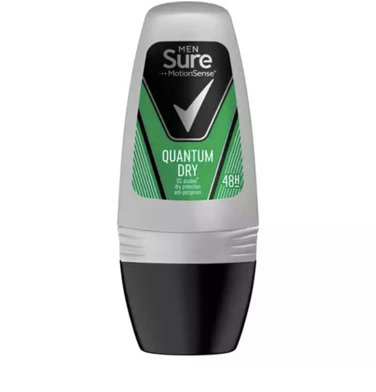 Sure Dry Quantum 48hr Anti-Perspirant Deodorant Roll On - 60p instore @ Sainsbury’s, Whitley Bay