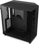NZXT H6 Flow Black / White Compact Dual-Chamber Tempered Glass PC Case includes 3 x 120mm Fans