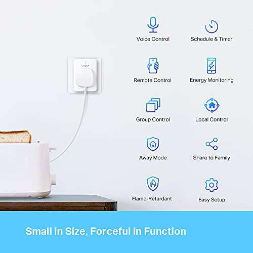 TP-Link Tapo Smart Plug P110 with Energy Monitoring 4 pack