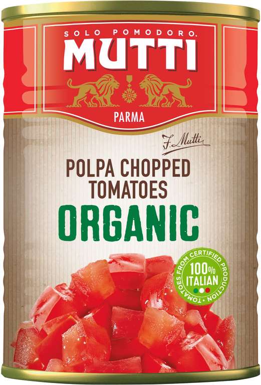 Mutti Organic Chopped Tomatoes 12x400g With Voucher (Possibly Lower S&S)