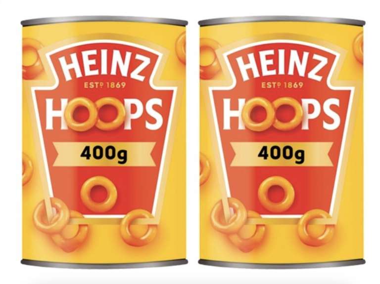 Heinz Spaghetti Hoops 400g - 2 for £1 @ Farmfoods