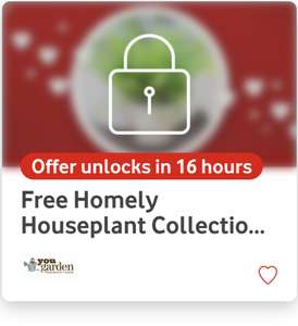 Free Homely houseplants plants - pay delivery via Vodafone VeryMe