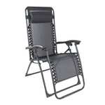 Grey Reclining Sun Lounger + Free Click and collect