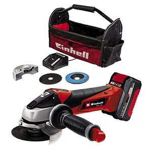 Einhell Power X-Change 115mm (4 Inch) Cordless Angle Grinder With Battery And Charger