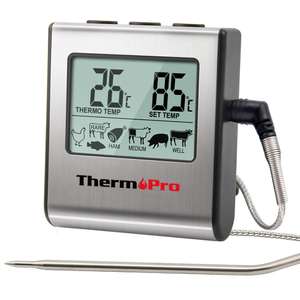 ThermoPro TP16 Digital Meat Cooking Thermometer with Stainless Steel - Sold by ThermoPro UK FBA
