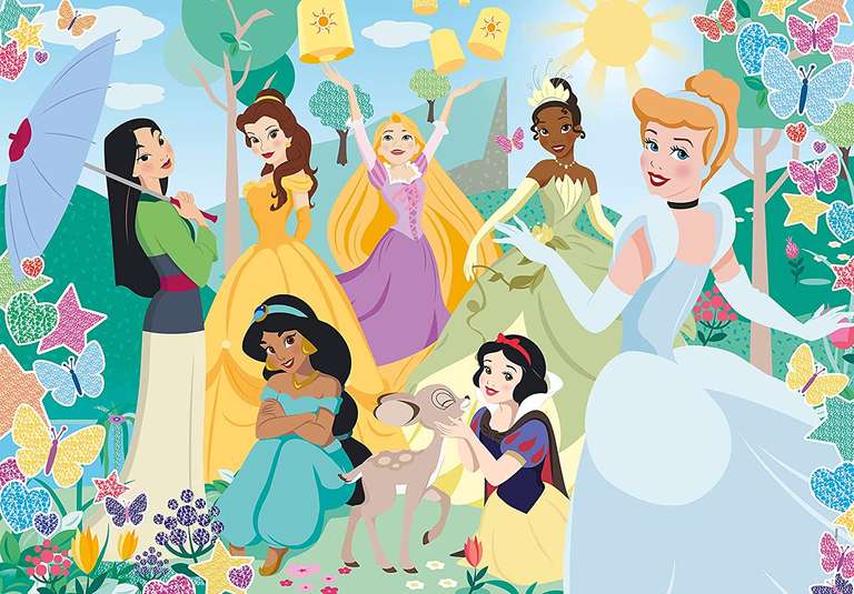 Clementoni 20346 Disney Princess Supercolor Glitter Princess - 104 Pieces-Jigsaw Puzzle for Kids Age 6 - £3.27 @ Amazon