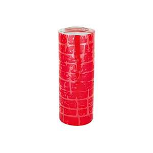 Status Red Electrical Tape | 20 Meters Insulation Tape | Electrical Insulating Tape | 10 Pack | SREDPVCET10