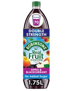 Robinsons Double Strength Squash 1.75L 3 for £6 @ Iceland
