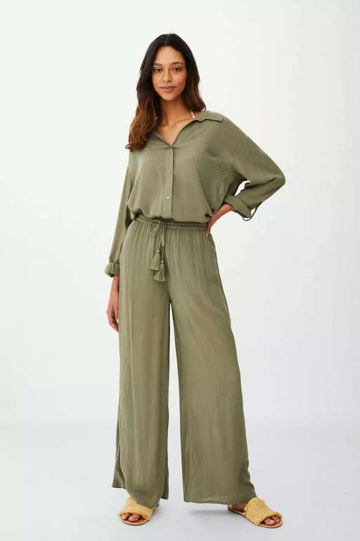 Debenhams Crinkle Beach Trouser for £8 