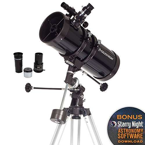 Celestron 21049 Powerseeker 127EQ Reflector Telescope, Black - £164.80 @ Amazon
