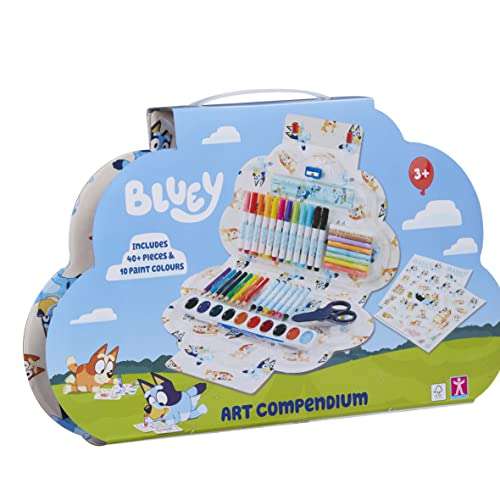 Character Options 07843 BLUEY 50PC Art Compendium Carry CASE