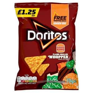 Doritos Tortilla Chips Burger King Flame Grilled Whopper 70g In Dudley