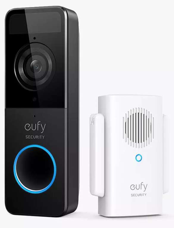 Eufy Smart Video Doorbell and Google Nest Hub. Doorbell is Wireless 1080p , Battery-powered £89.99 with code (MJL members) @ John Lewis