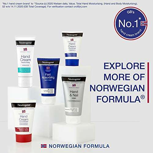 Neutrogena Norwegian Formula Fast Absorbing large 150ml Hand Cream, light texture pump bottle - £3.60 with subscribe & Save