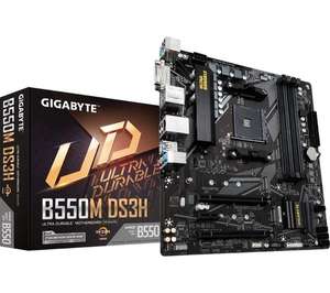 GIGABYTE B550M DS3H AM4 Motherboard with PCIe 4, 4x DIMM slots and dual M2 - £68.99 with code @ Currys