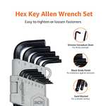 Amazon Basics Hex Key/Allen Wrench Set with Ball End - 26 Piece £11.87 @Amazon