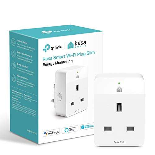 Kasa Mini Smart Plug by TP-Link, WiFi Outlet with Energy Monitoring £14.99 @ Amazon