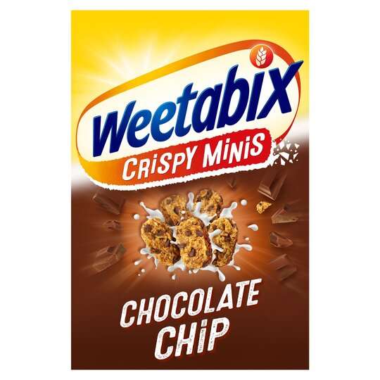 Weetabix Crispy Minis 600g - Chocolate Chip or Fruit And Nut - £2 Clubcard Price at Tesco